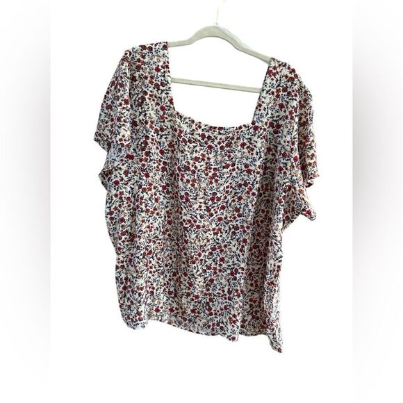 NWT Zac & rachel size 3X smocked blouse, short sleeves - Picture 9 of 9